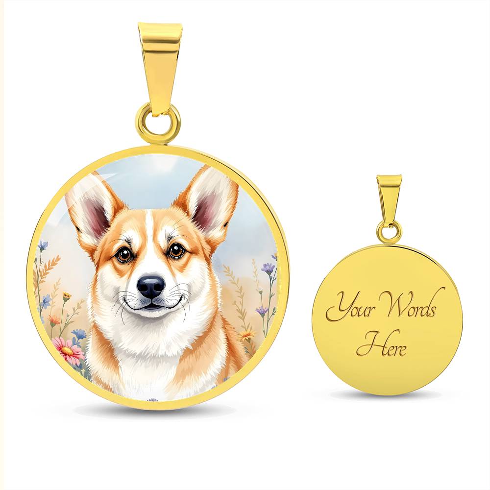 Corgi Dog Pendant Necklace