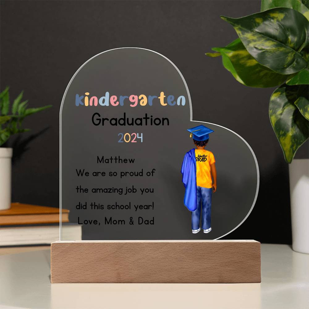 Kindergarten Graduation Plaque-[Heartfelt Family Gift]