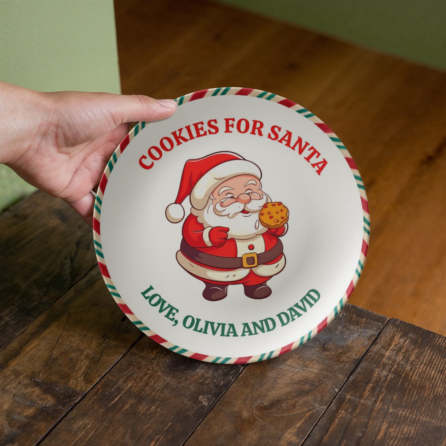 Cookies For Santa Plate