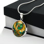 Dragon Gold Fantasy Engraved Necklace in Gold or Silver-[Heartfelt Family Gift]