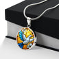 Peace Dove Engraved Necklace in Gold or Silver-[Heartfelt Family Gift]