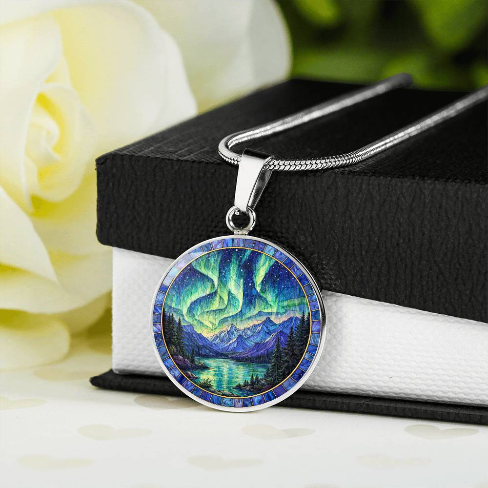 Northern Lights Necklace Pendant, Aurora Borealis Jewelry, Gift for Nature Lovers, Northern Lights Bracelet