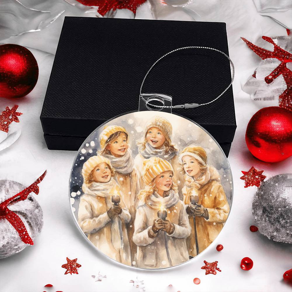 Carolers  Acrylic Christmas Ornament-[Heartfelt Family Gift]