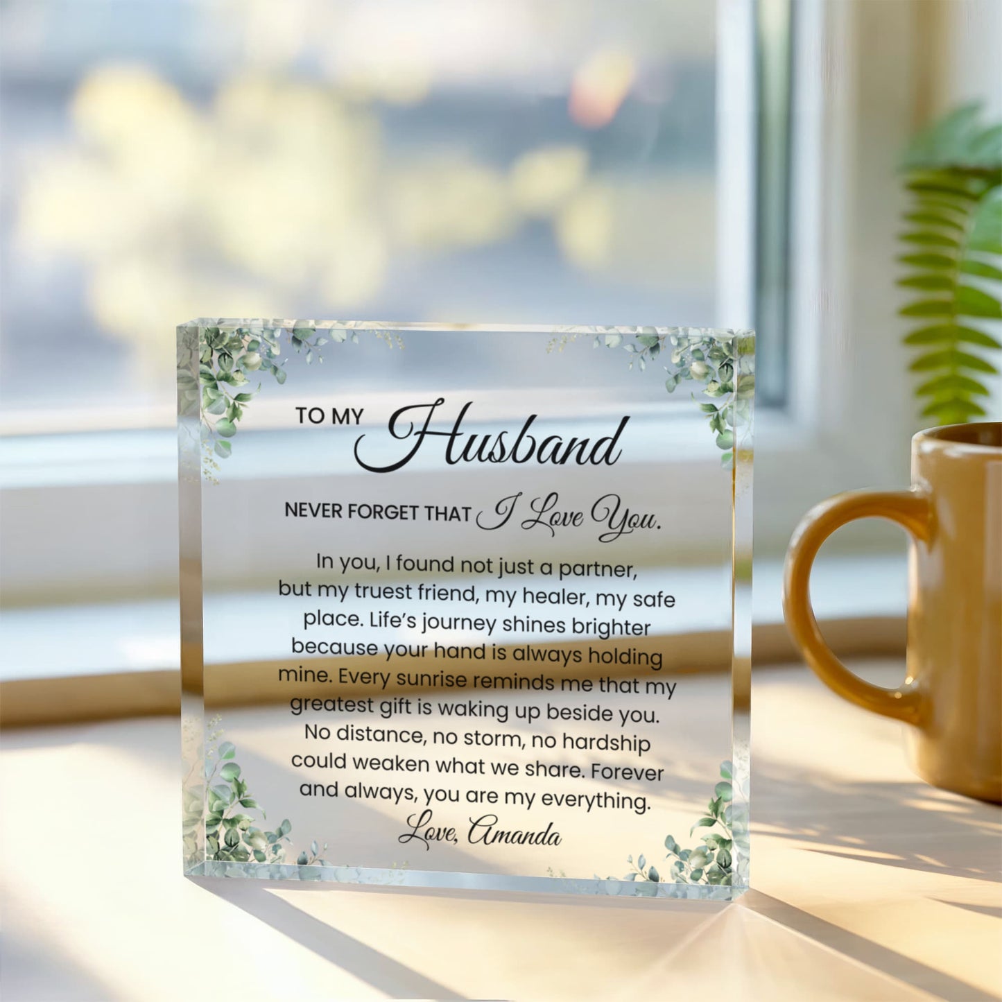 Husband Romantic Plaque Gift