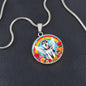 Husky Dog Memorial Necklace - Engraved Rainbow Bridge-[Heartfelt Family Gift]