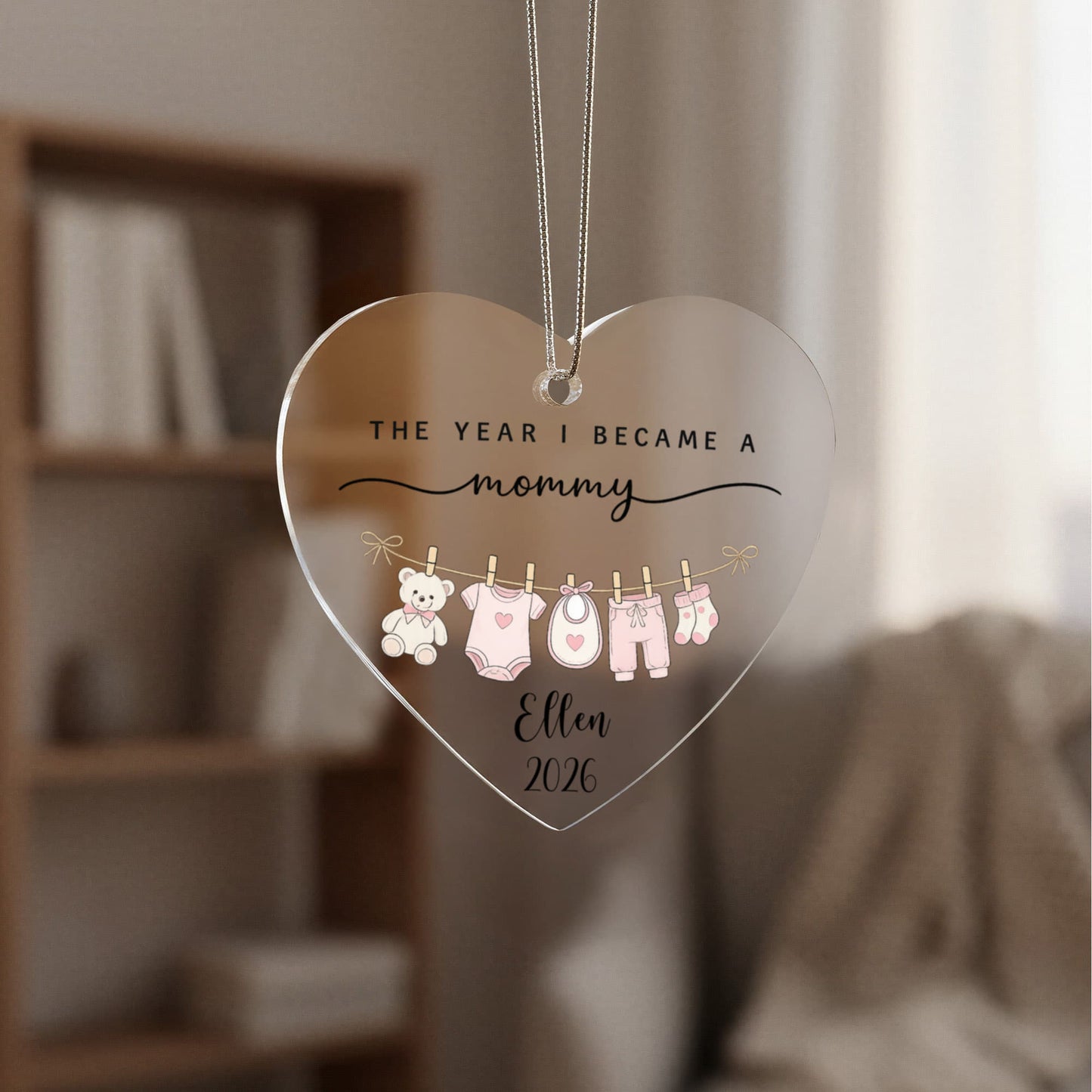 1st Christmas As Mom New Parent Ornament