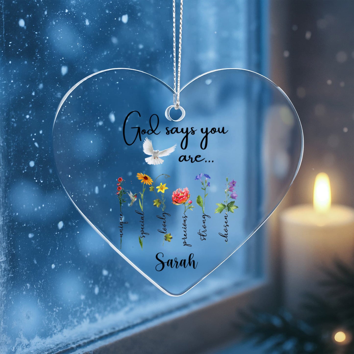 God Says you are Christmas Ornament