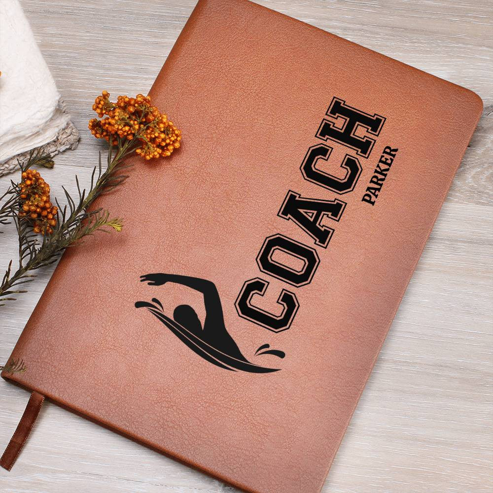 Personalized Swim Coach Journal-[Heartfelt Family Gift]