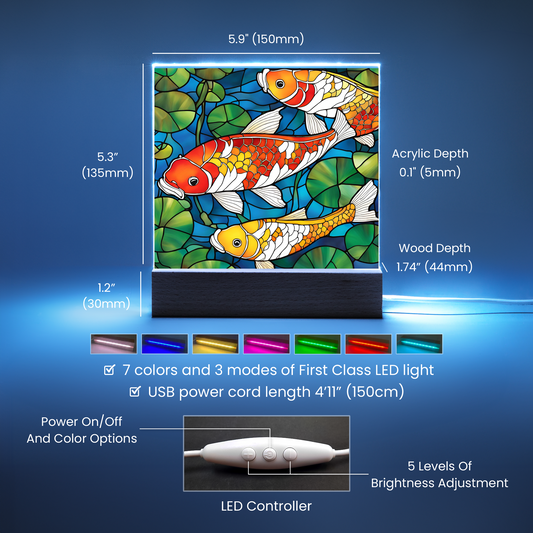 Acrylic Square Plaque-[Heartfelt Family Gift]