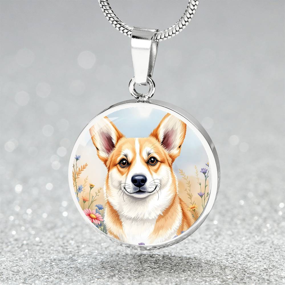 Corgi Dog Pendant Necklace
