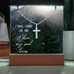 Faith Religious Plaque & Cross Gift Set-[Heartfelt Family Gift]