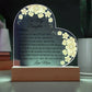 Daughter Acrylic Heart Plaque-[Heartfelt Family Gift]