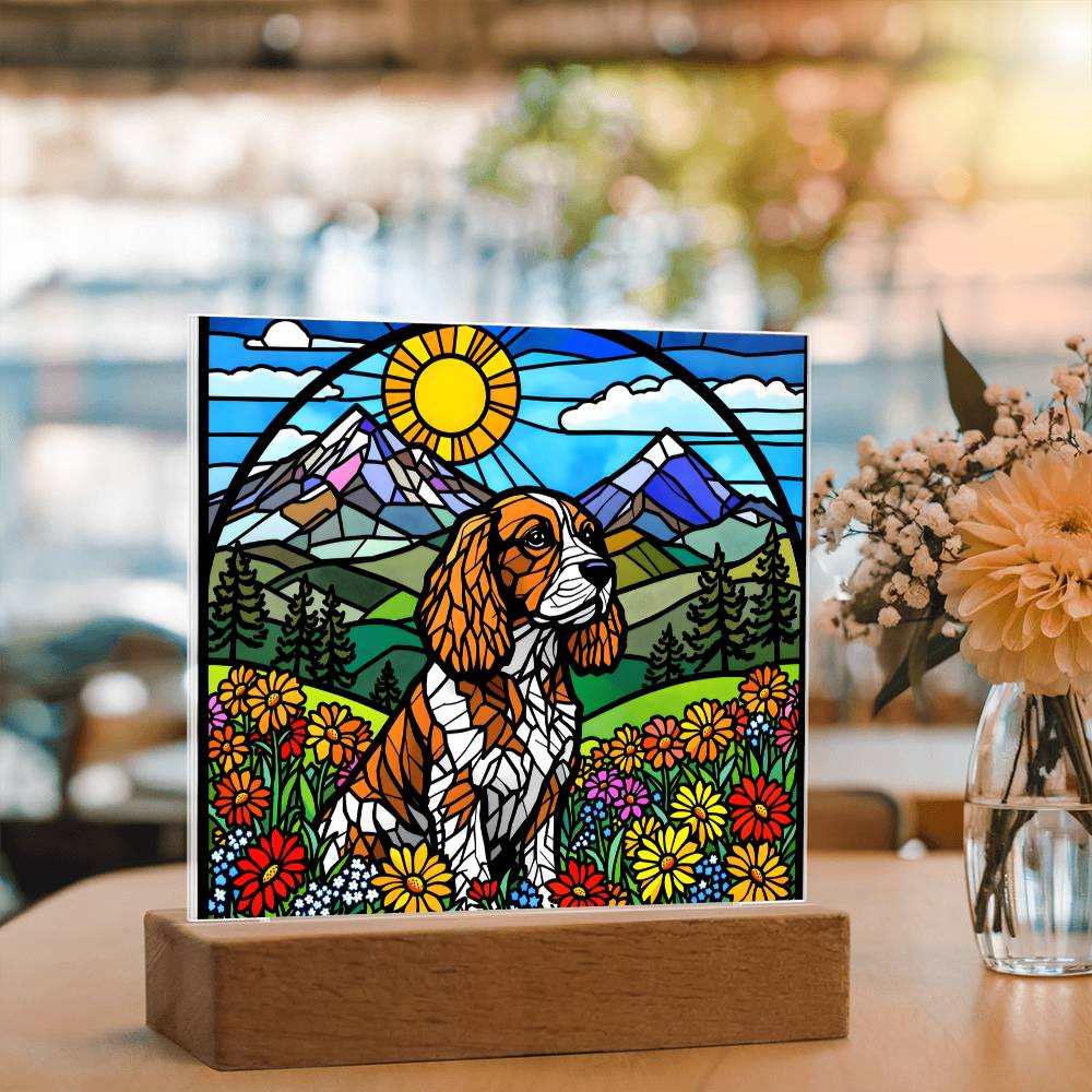 English Cocker Spaniel Lighted Plaque