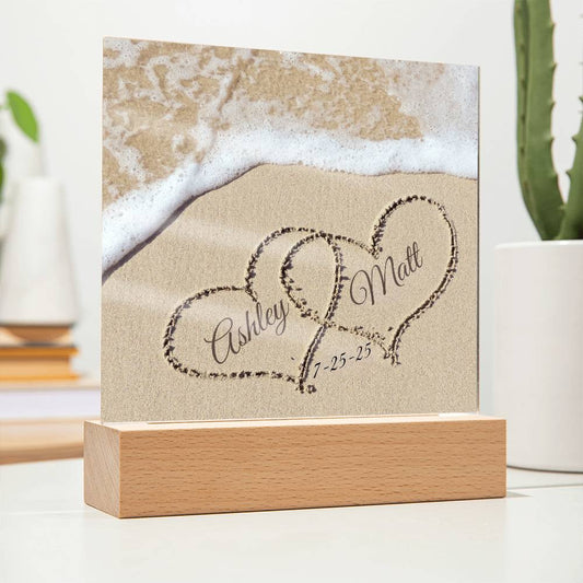 Names In Sand Beach Wedding Gift-[Heartfelt Family Gift]