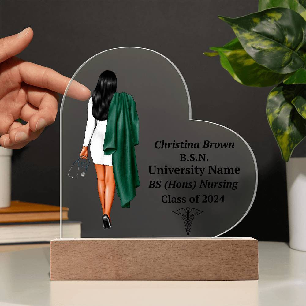Personalized Nursing Graduation LED Plaque Gift-[Heartfelt Family Gift]