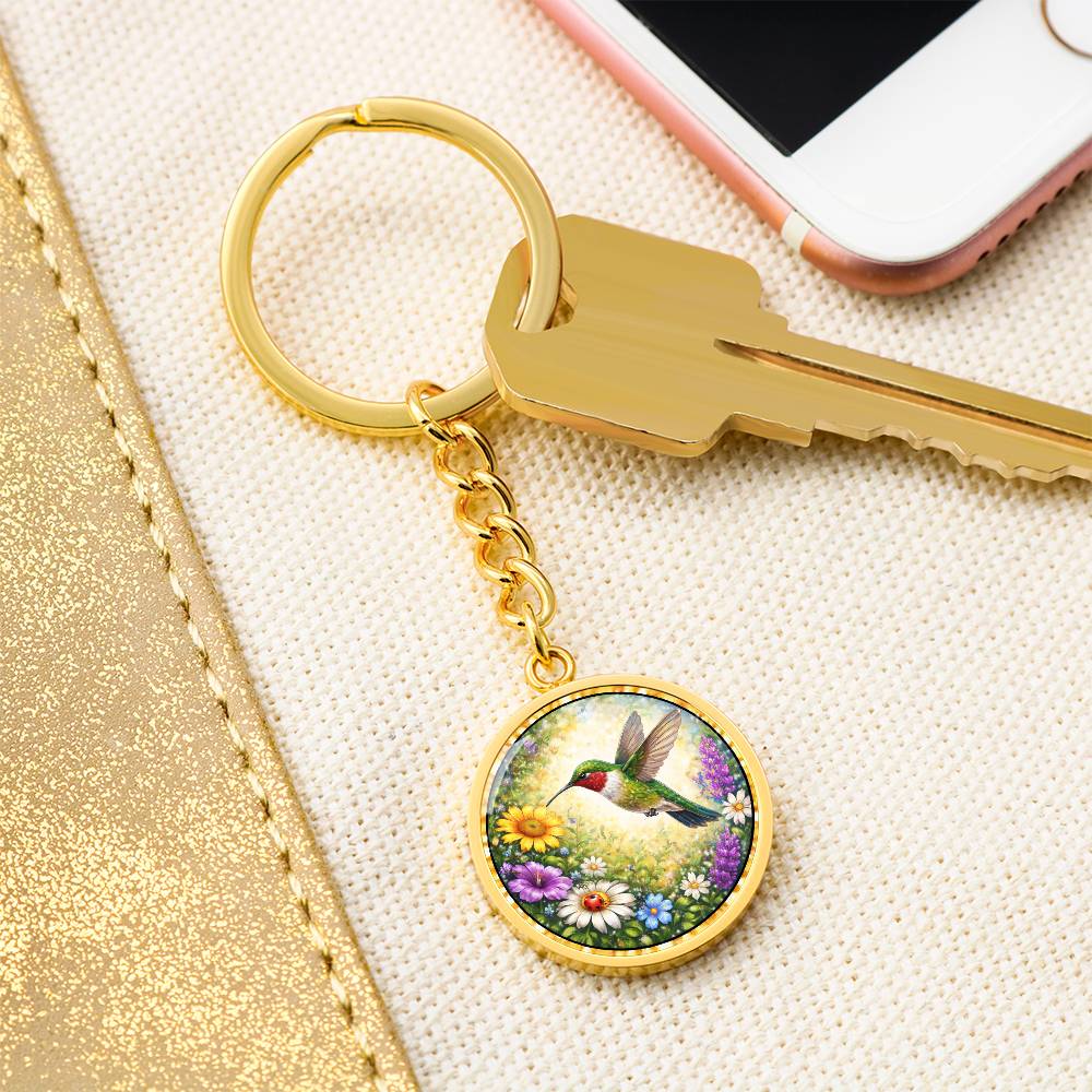 Hummingbird Personalized Engraved Necklace Bracelet or Keychain