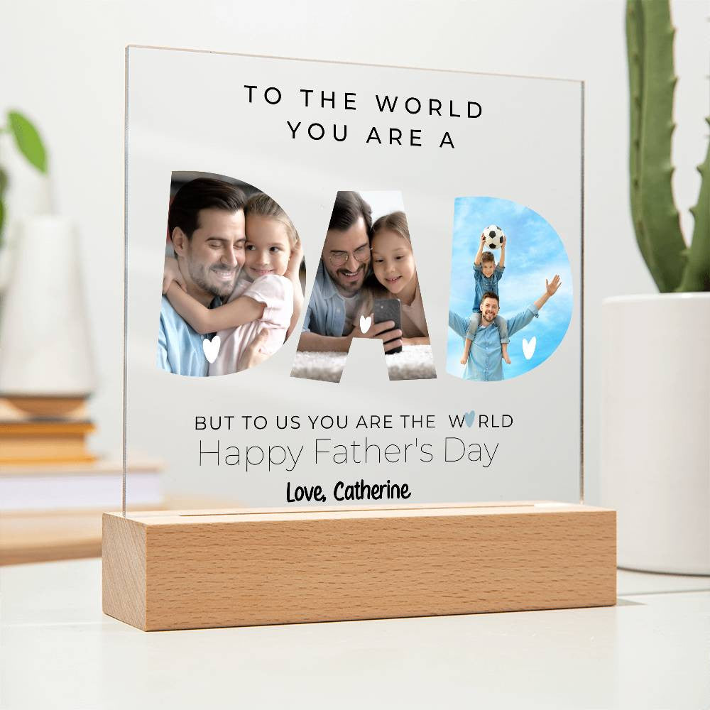 Dad Photo Plaque-[Heartfelt Family Gift]