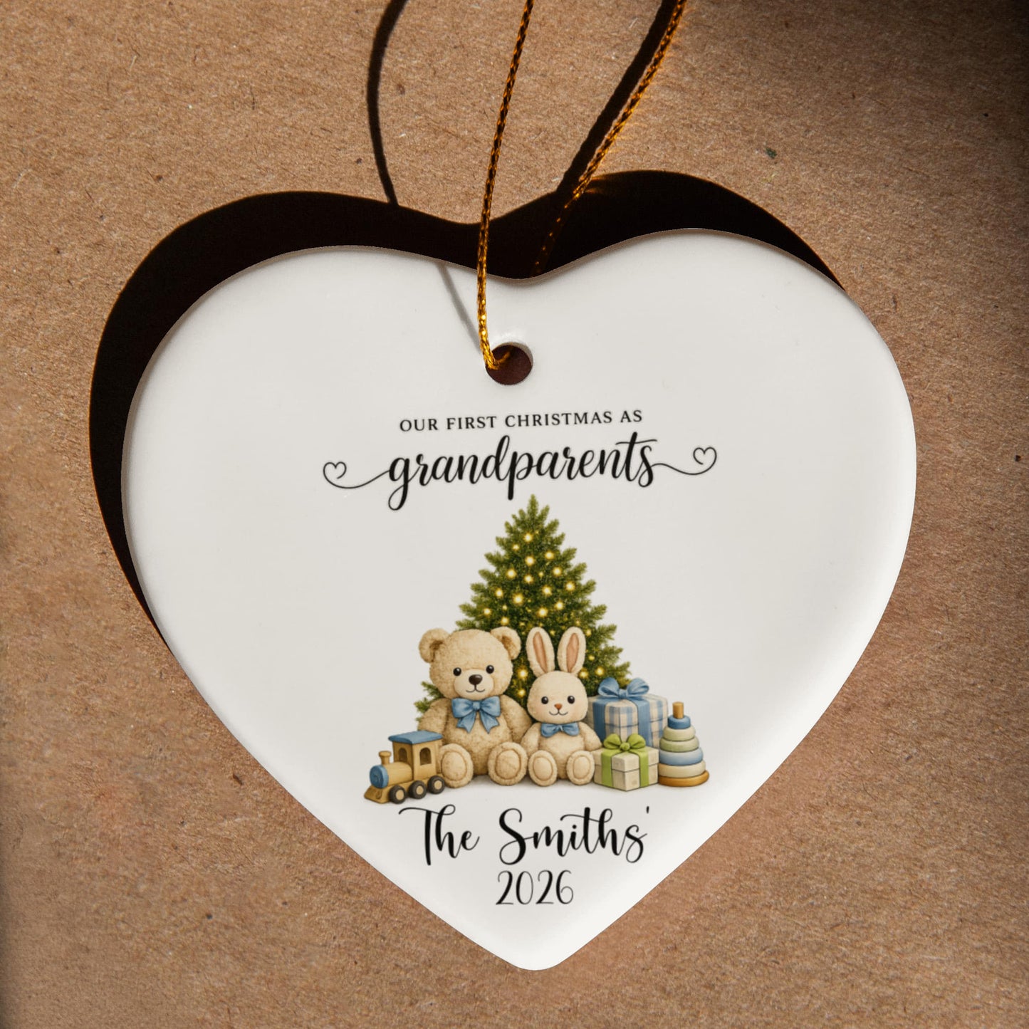 1st Christmas As Grandparents Ornament