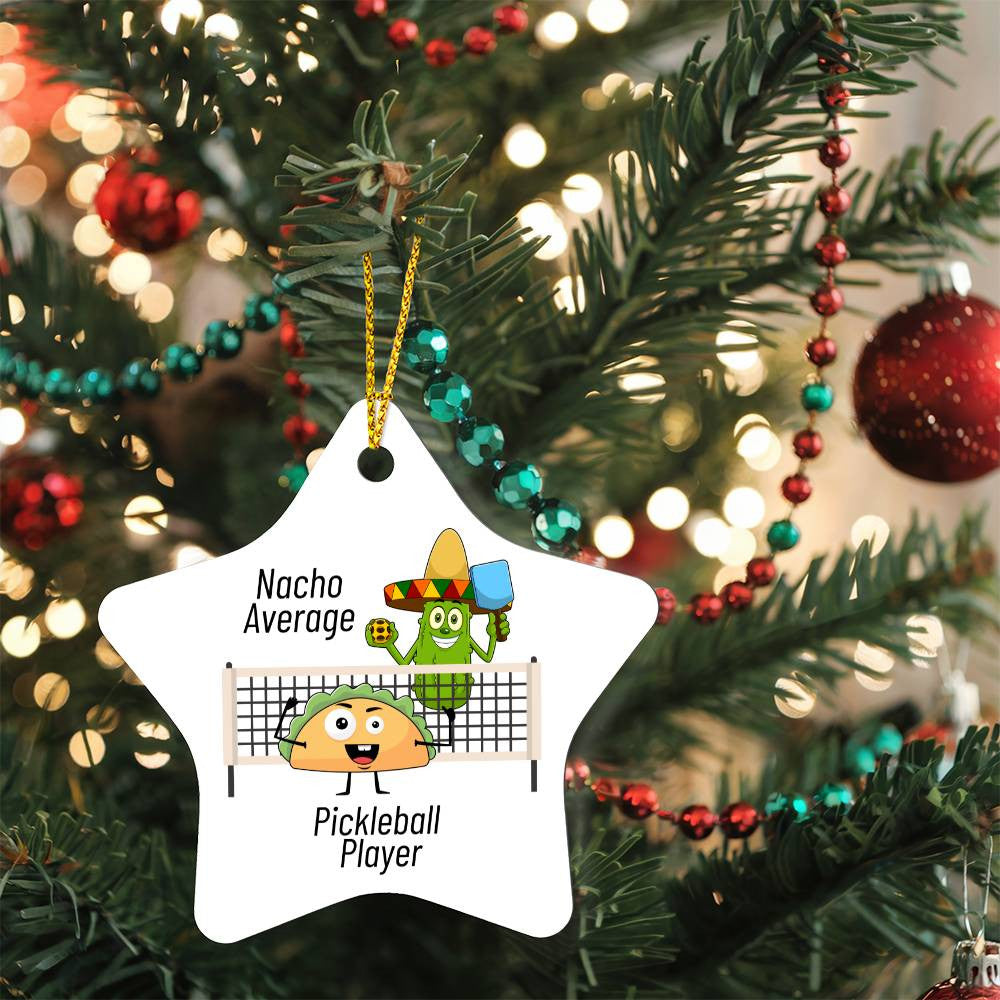 Pickleball  Star Ornament-[Heartfelt Family Gift]