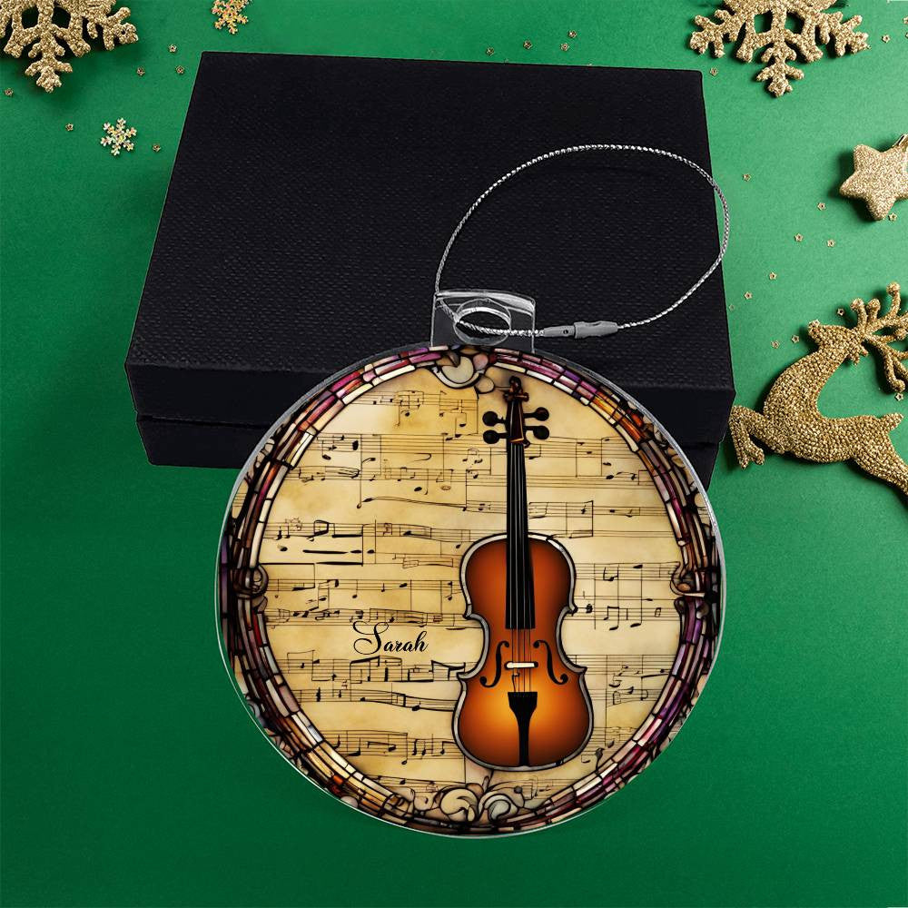 Violin Ornament-[Heartfelt Family Gift]