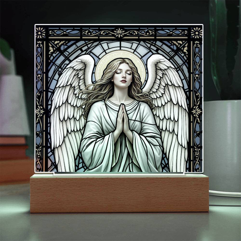 Guardian Angel Christmas Rememberance LED Plaque Decor-[Heartfelt Family Gift]