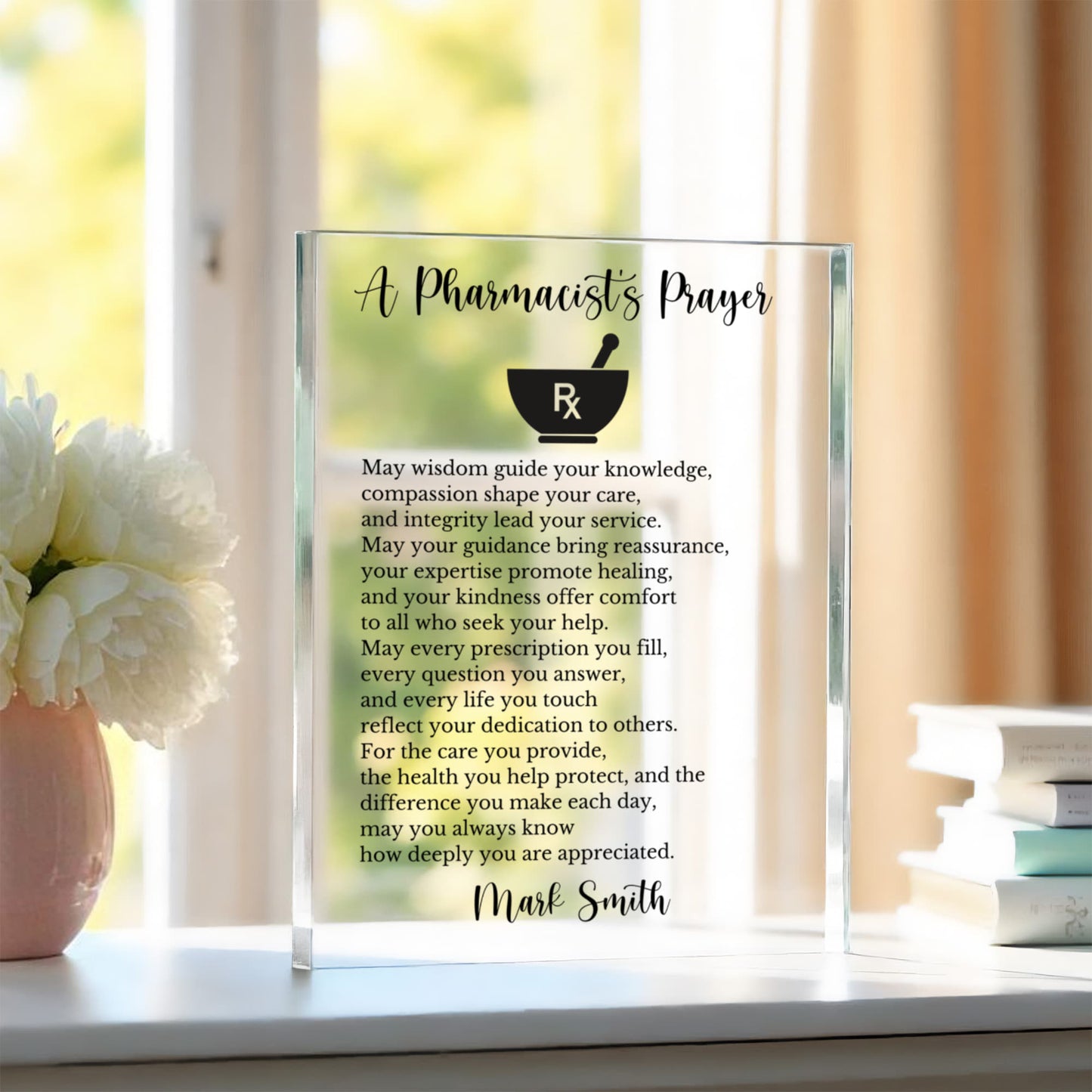 A Pharmacist's Prayer Plaque