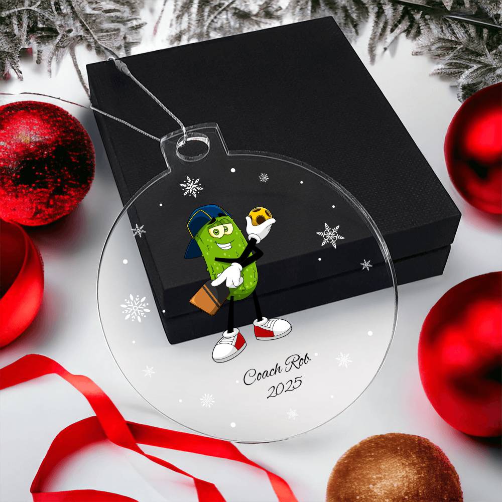 Pickleball Ref Christmas Ornament
