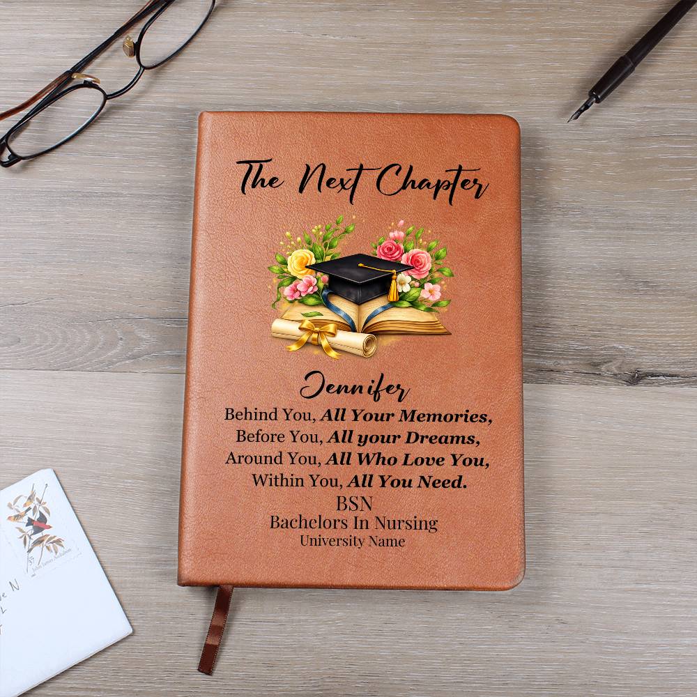 Personalized College Nursing Graduation Journal Gift for BSN MSN