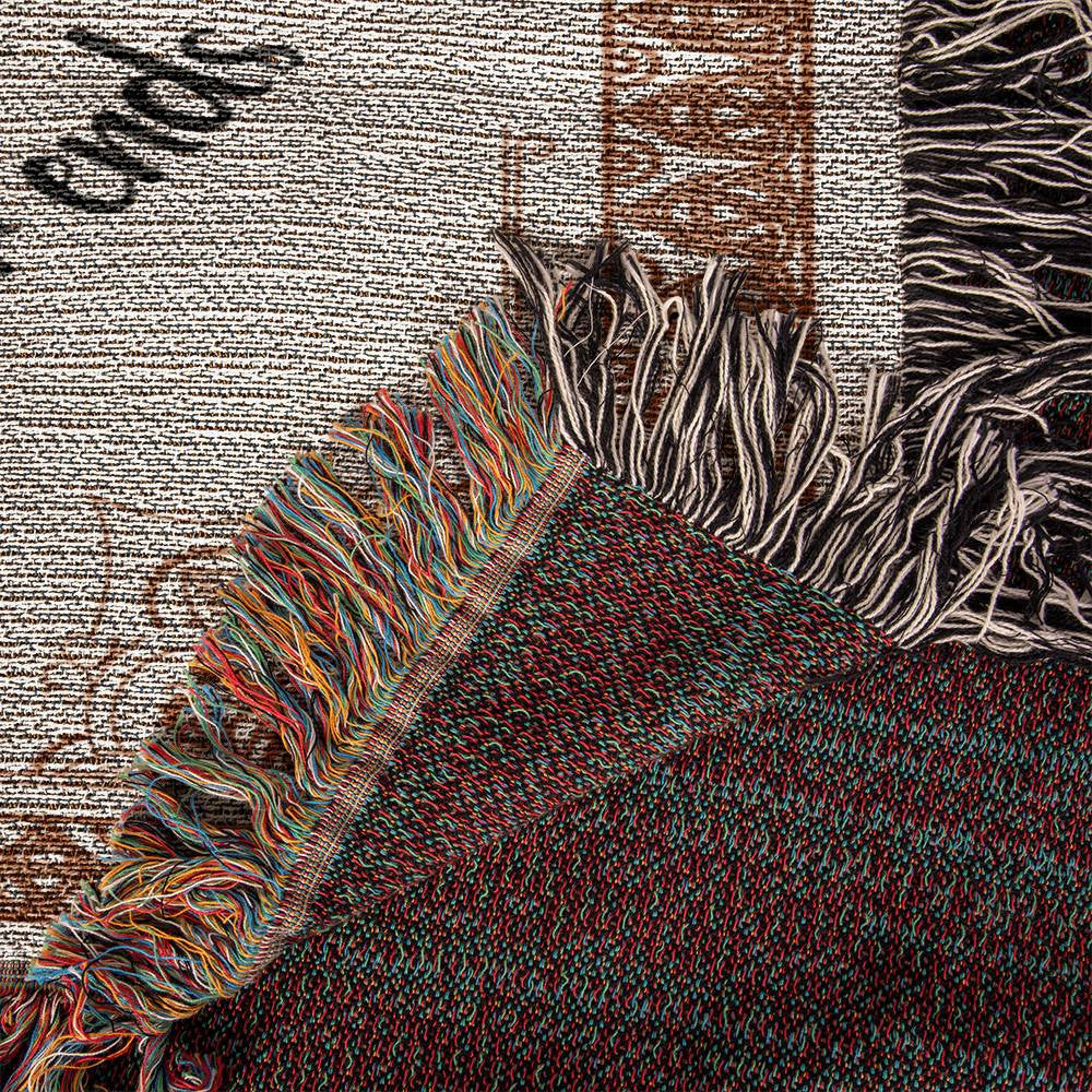 Heirloom Woven Blanket Family-Where life-[Heartfelt Family Gift]