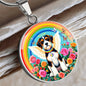 Beagle Dog Engraved Rainbow Bridge Memorial Necklace-[Heartfelt Family Gift]
