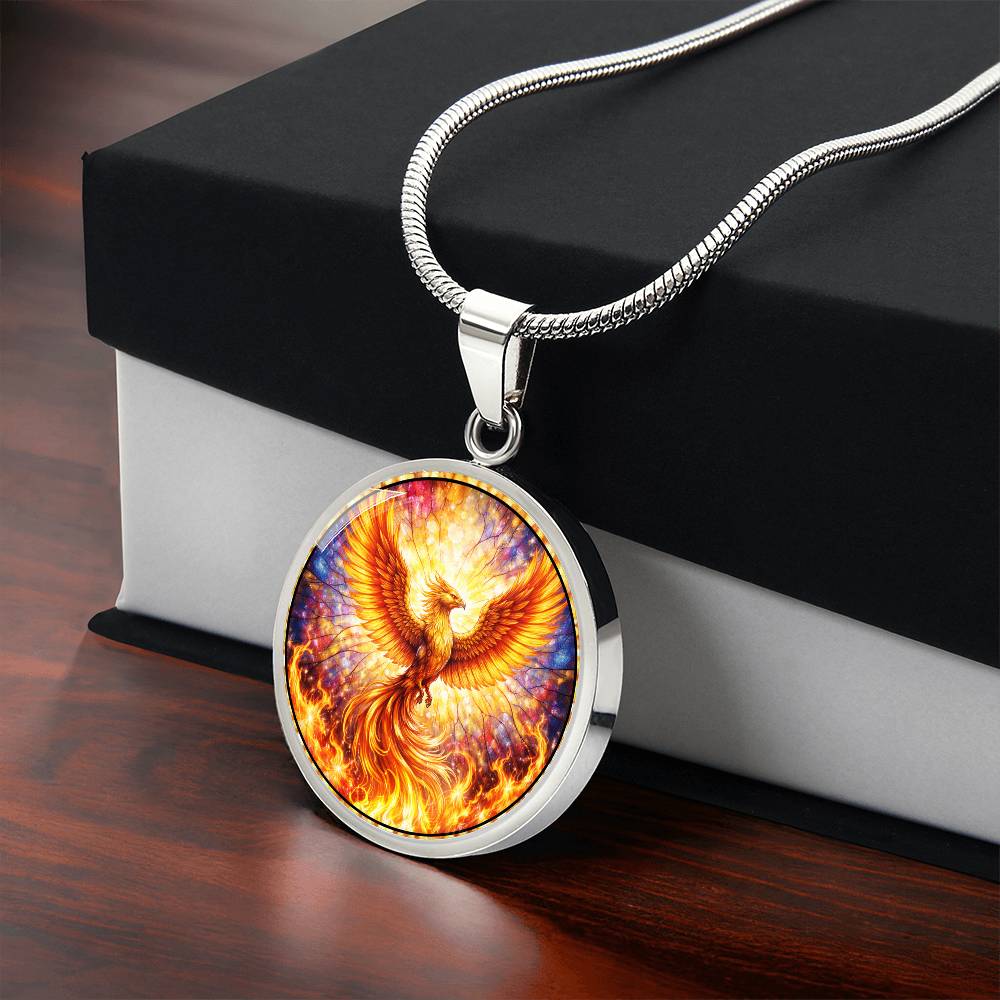 Rising Phoenix Personalized Engraved Necklace Bracelet or Keychain