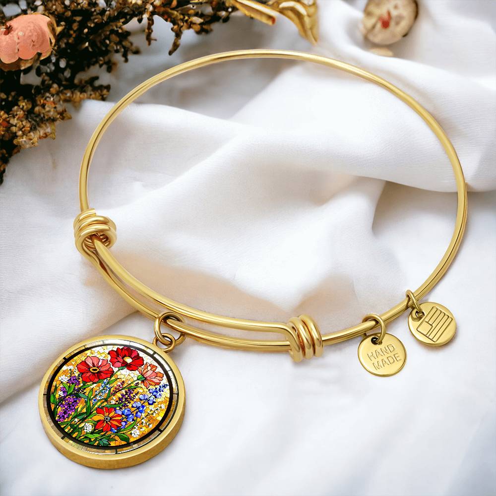 Poppies Floral Pendant Necklace