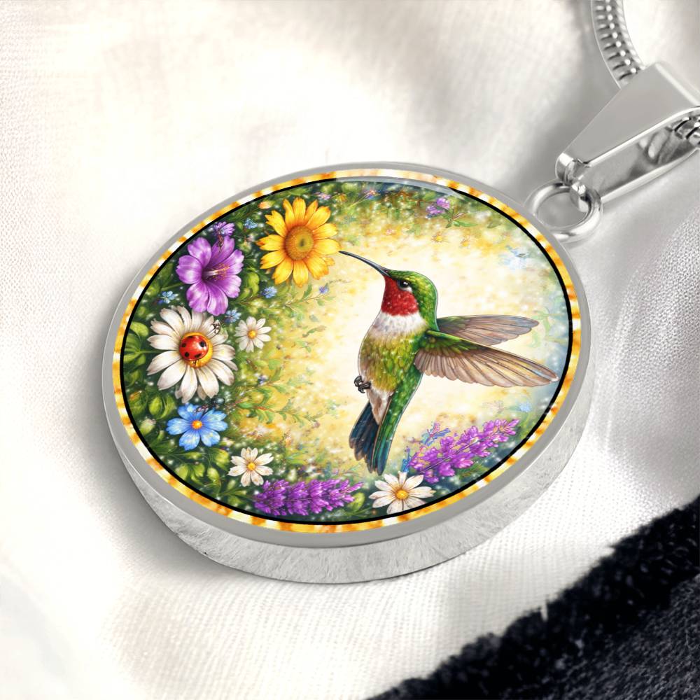 Hummingbird Personalized Engraved Necklace Bracelet or Keychain