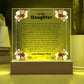 To My Daughter Plaque Gift-[Heartfelt Family Gift]