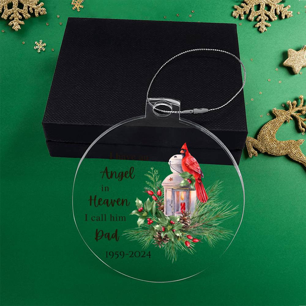 Dad Angel Ornament-[Heartfelt Family Gift]