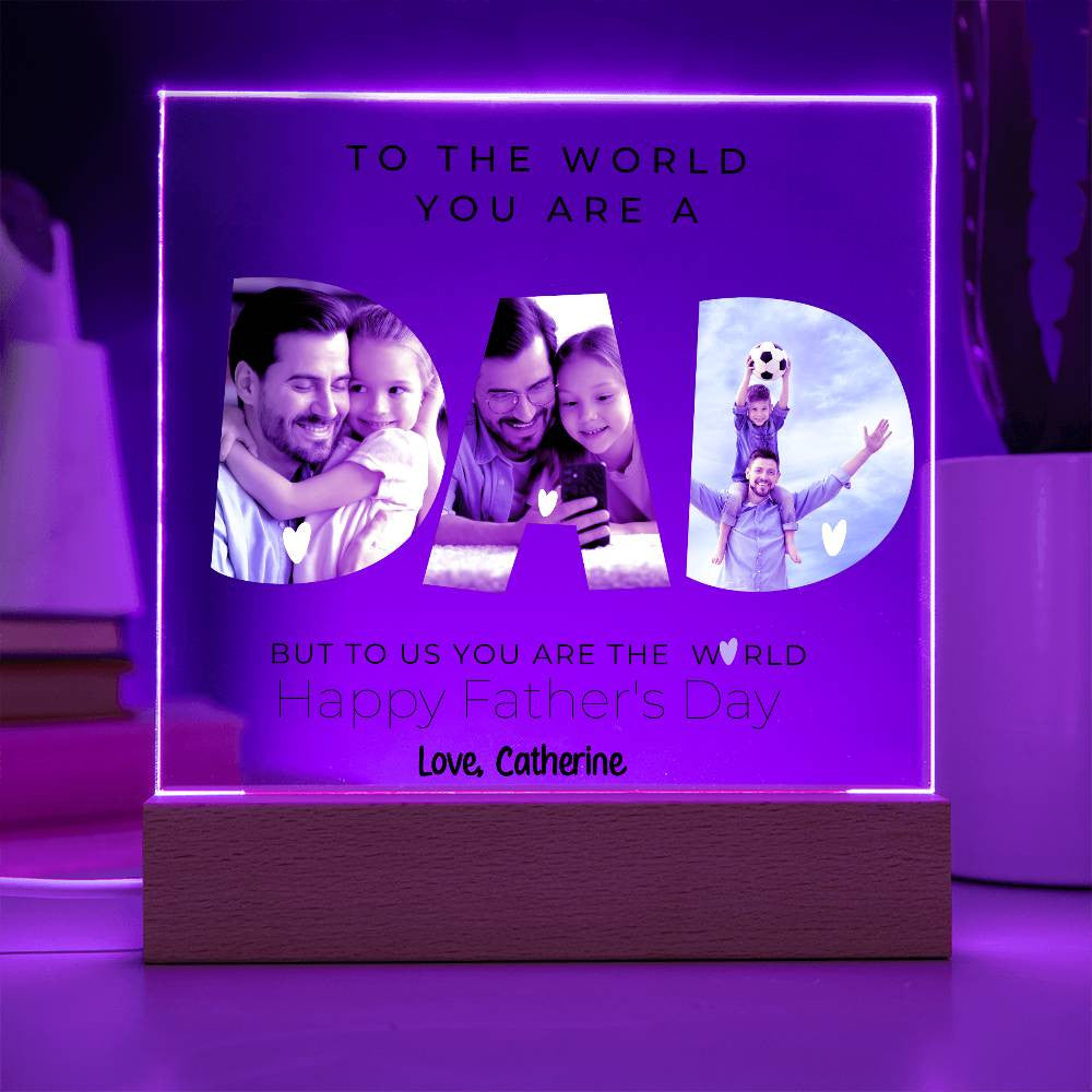 Dad Photo Plaque-[Heartfelt Family Gift]