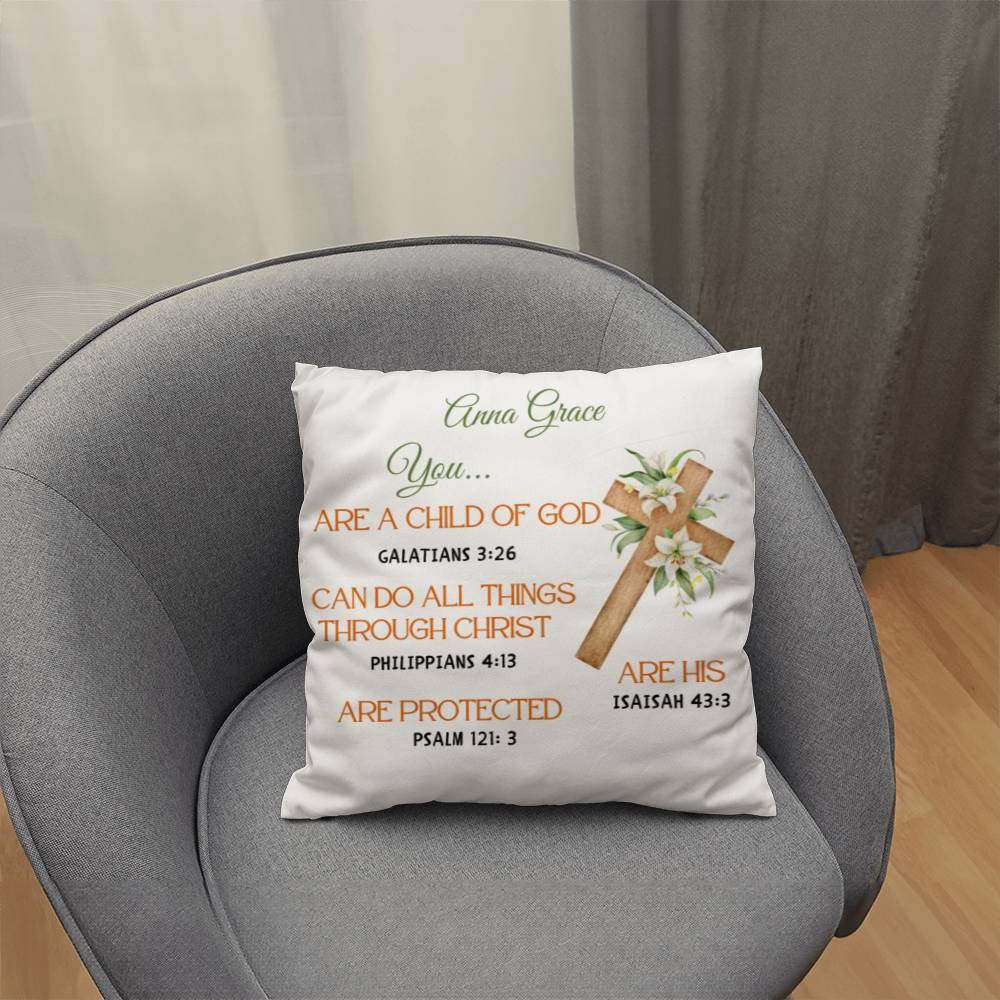 Personalized You Are Religious Quotes Classic Pillow-[Heartfelt Family Gift]