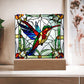 Hummingbird Acrylic Plaque, Gift for Mom or Grandma, Christmas, Birthday, Bird Lover Gifts,  Stained Glass Art, Hummingbird Gift, Nature lover-[Heartfelt Family Gift]