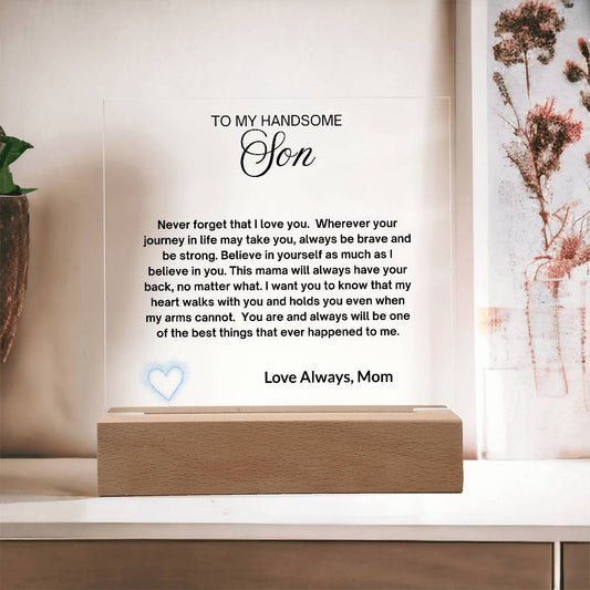 To My Son Plaque Gift-[Heartfelt Family Gift]