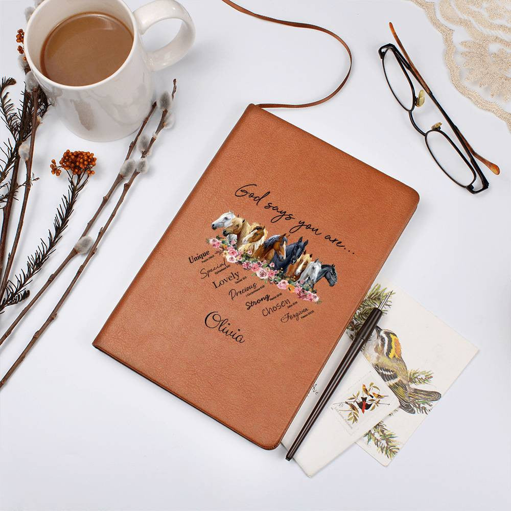 Horses God Says You Are Personalized Name Journal