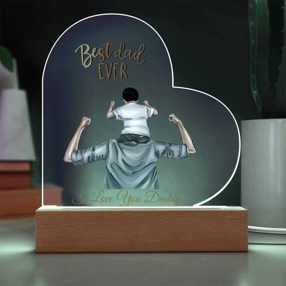 Personalized Heart Plaque for Dad-[Heartfelt Family Gift]
