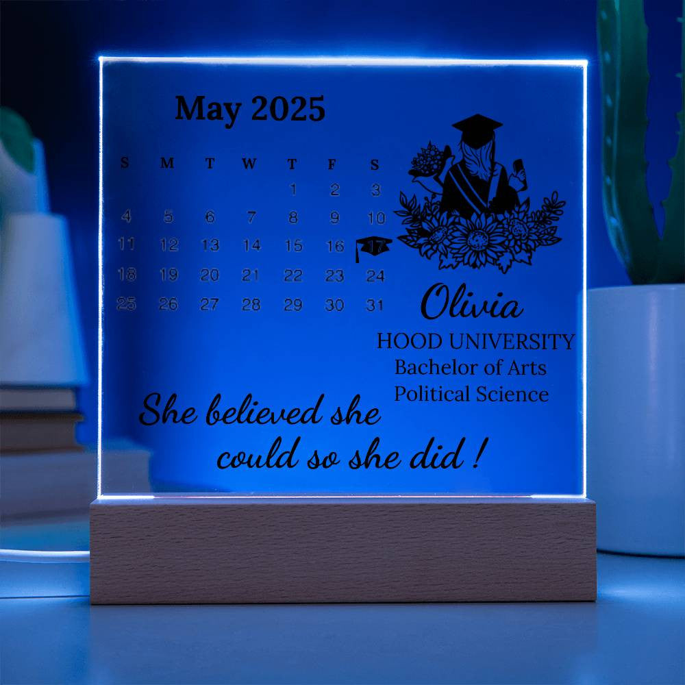 Personalized Graduation Plaque for 2025 Graduate-[Heartfelt Family Gift]