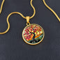 Cherry Blossom Tree Necklace with Engraving-[Heartfelt Family Gift]