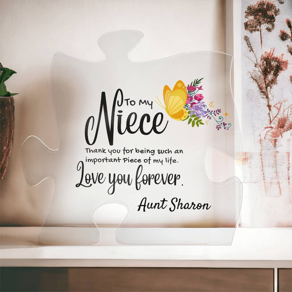 Niece Acrylic Puzzle Plaque-[Heartfelt Family Gift]