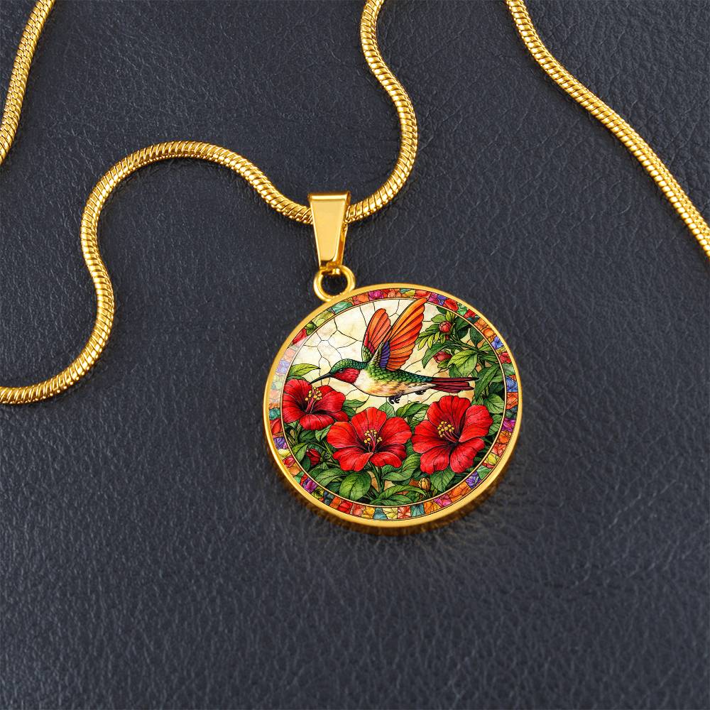 Hummingbird Necklace, Personalized Engraved Jewelry