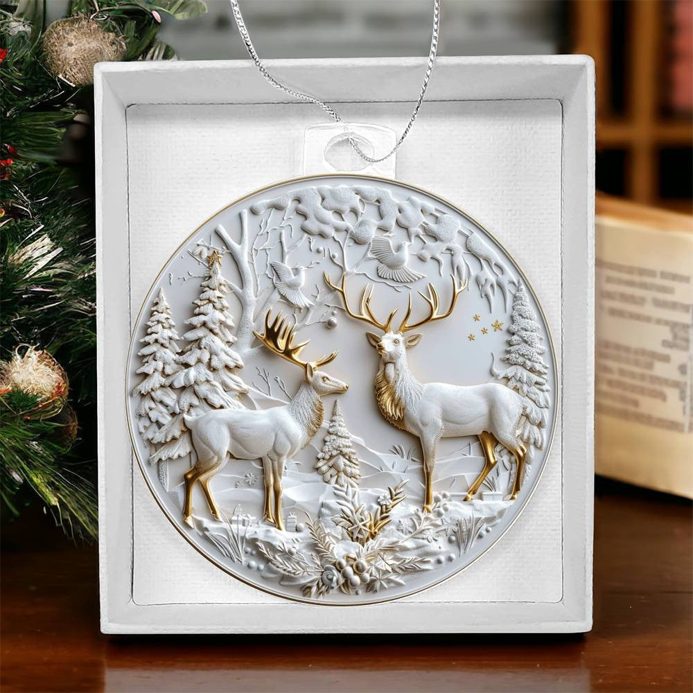 Acrylic Christmas Ornament-[Heartfelt Family Gift]