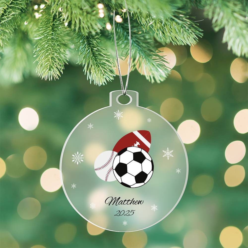 Sports Christmas Tree Ornament