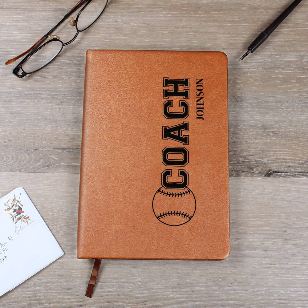Personalized Baseball Coach Journal-[Heartfelt Family Gift]