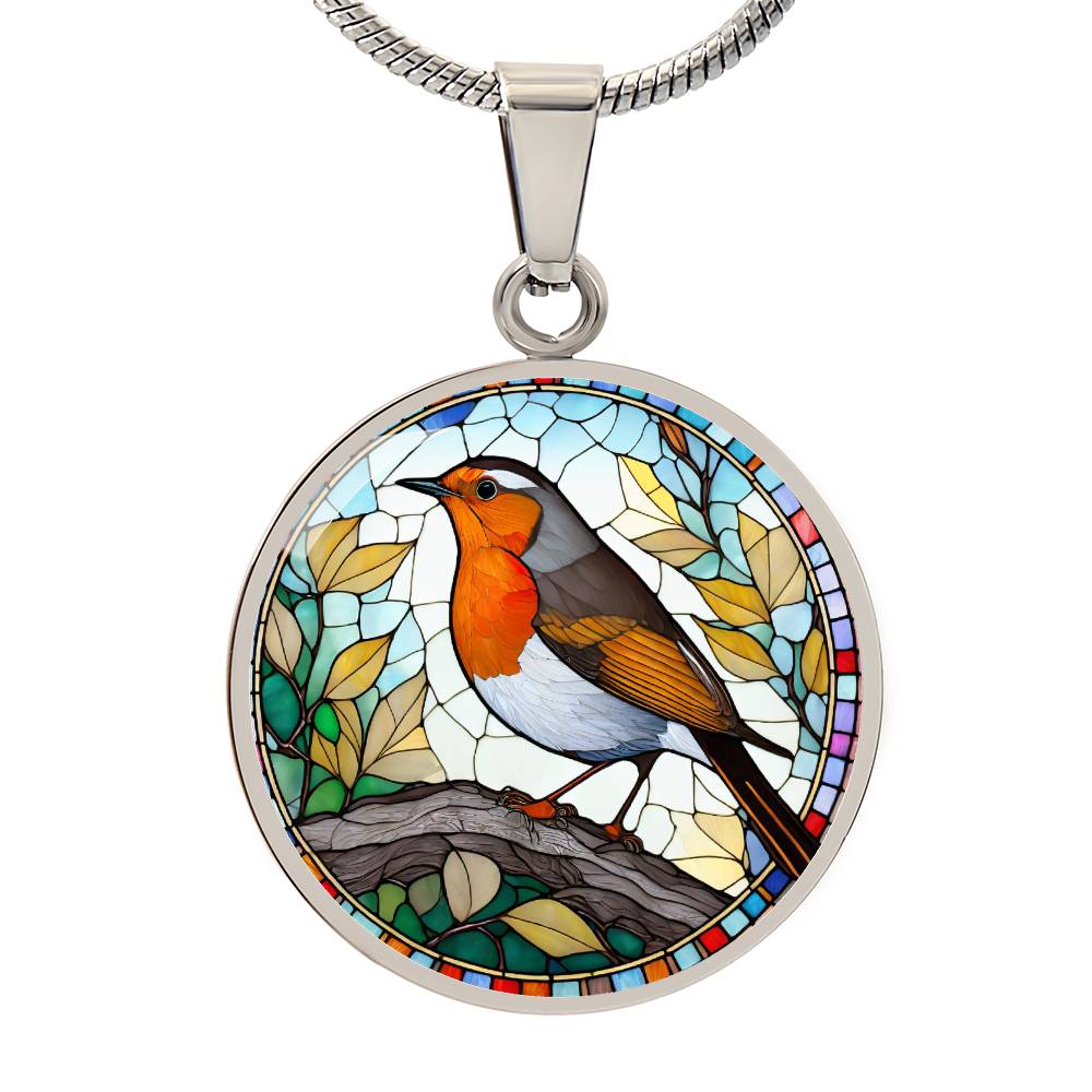Robin Pendant Necklace in Gold or silver