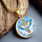 Holy Dove and Cross Necklace with Engraving-[Heartfelt Family Gift]